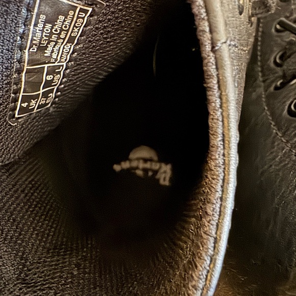 Dr. Martens Leyton Leather Ankle Boots Black Women Size 6 Grunge Indie 90s Punk - Picture 9 of 9